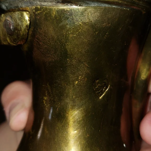 2x vintage brass and copper arabic coffee pots - Picture 3 of 9